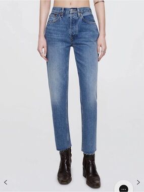 Re/Done Straight-Leg Women's Jeans 100% Cotton
